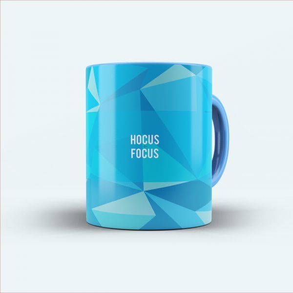 hocus focus blue mug