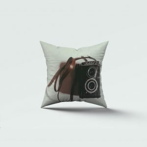 camera print cushion