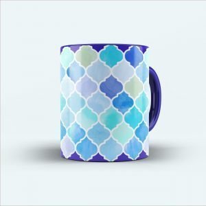 multicolor printed mug