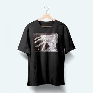 black printed t shirt