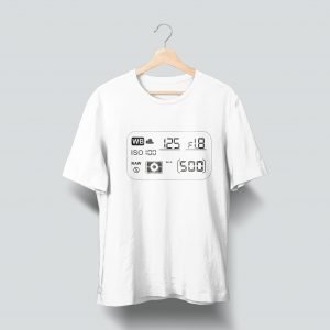 white t shirt printed
